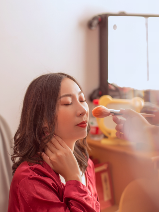 客片晨袍裙褂出门优雅端庄大气裙褂造型