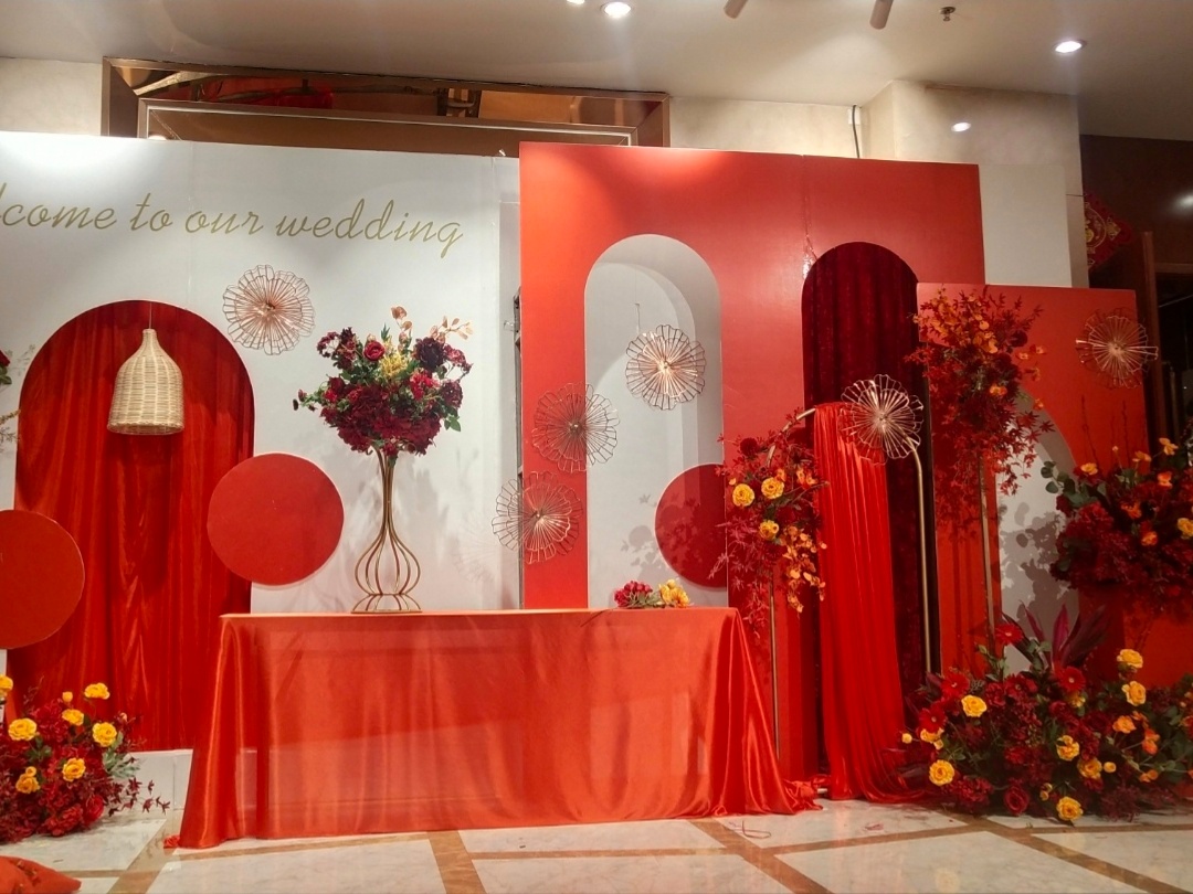紅色婚禮維景酒店婚禮商丘婚慶唯愛婚禮超值套餐