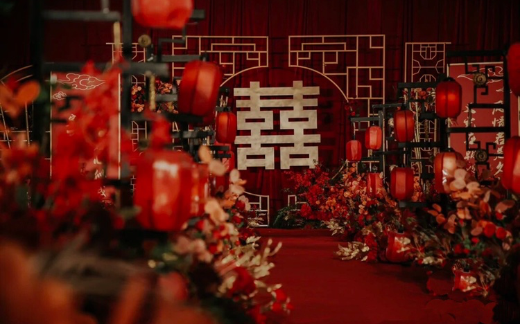 一茉婚礼｜新中式现场布置