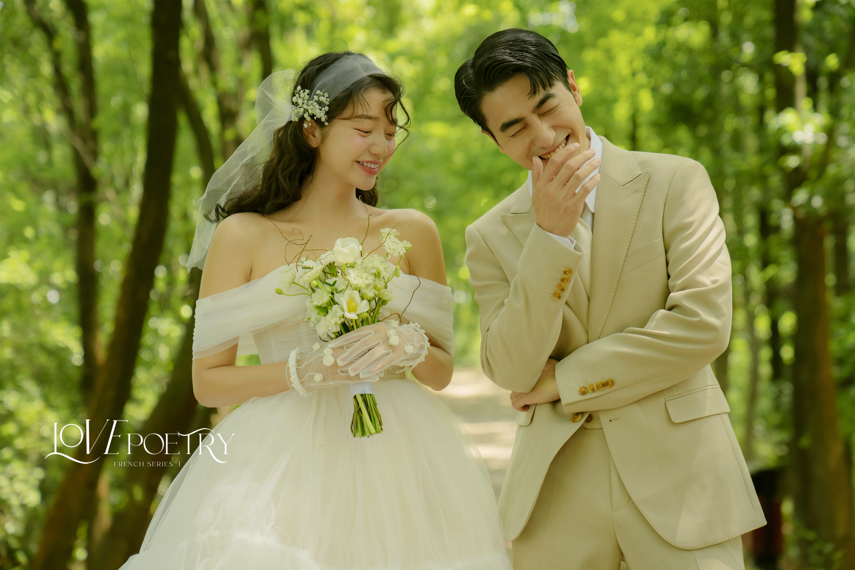 小清新婚纱照|森系婚纱照+内外景服装任选