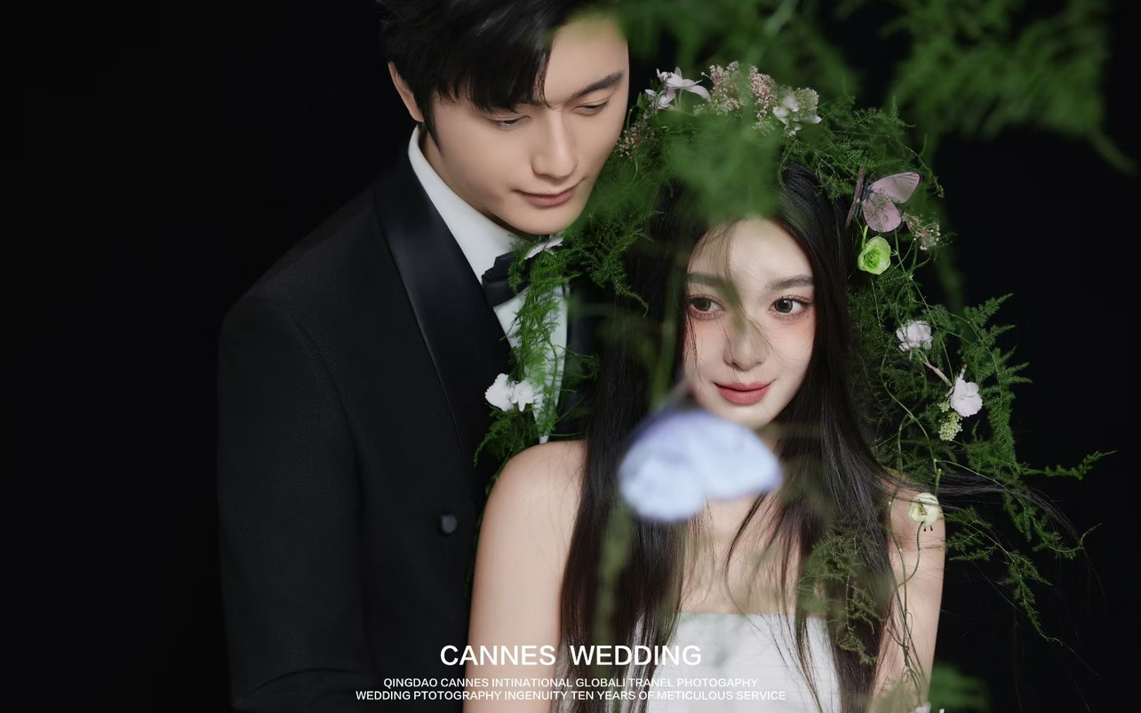 拍了組黑底極簡(jiǎn)主紗婚紗照｜氛圍感絕了