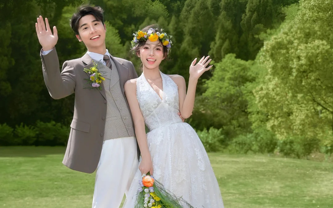 森系治愈系婚纱照～超温柔