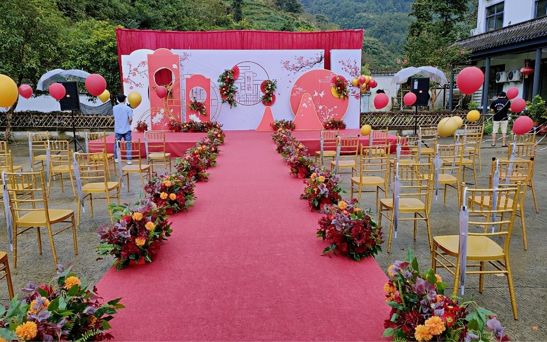歙县花嫁婚礼策划/三阳紫云山庄/户外婚礼