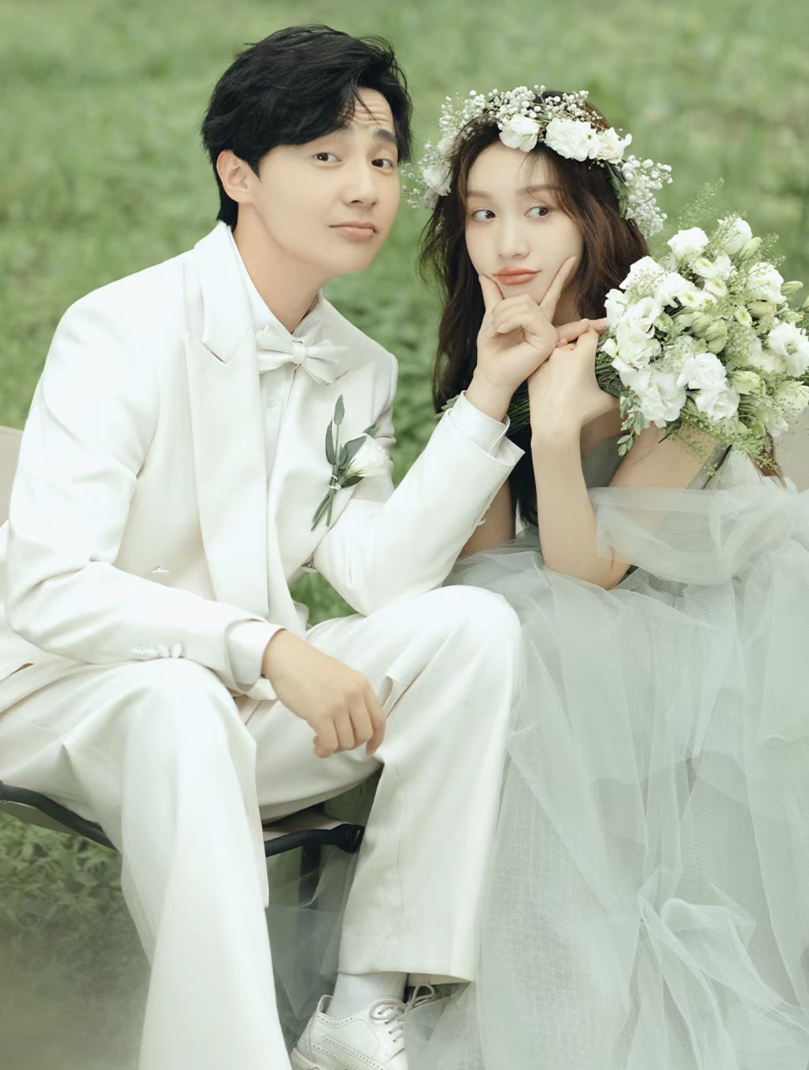 仙气飘飘的森系婚纱照 女孩子超爱的轻氧感