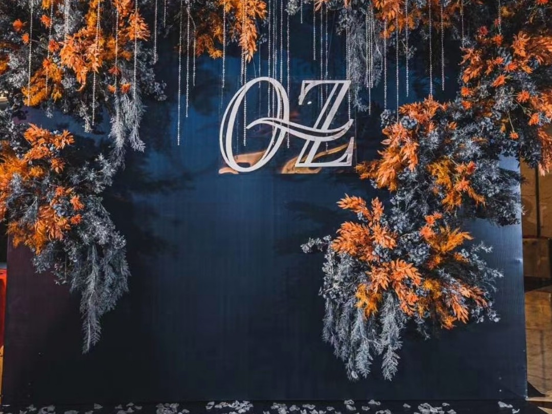 匠谱|个性立体|莫兰迪湖蓝色撞色婚礼