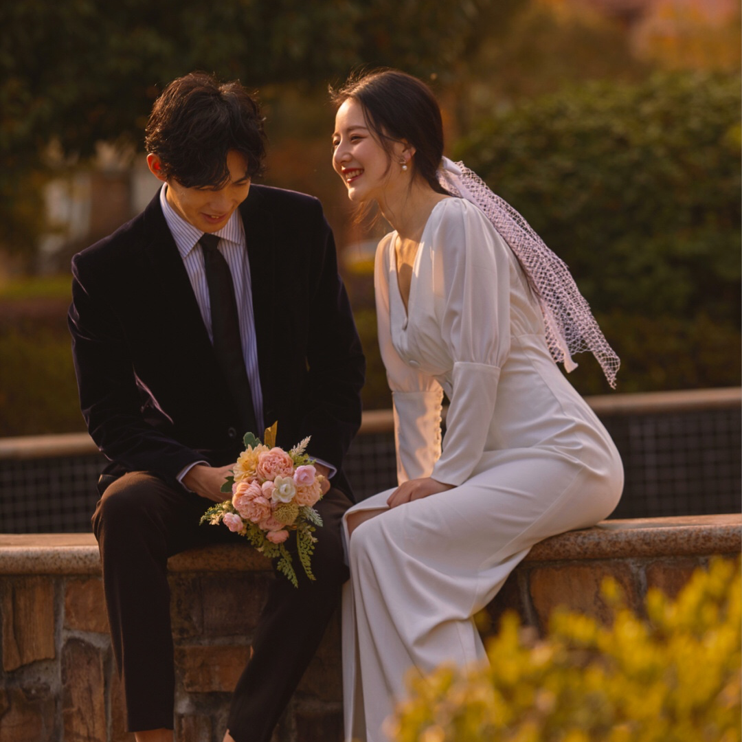 一不小心就把婚纱照拍成了莫奈的油画