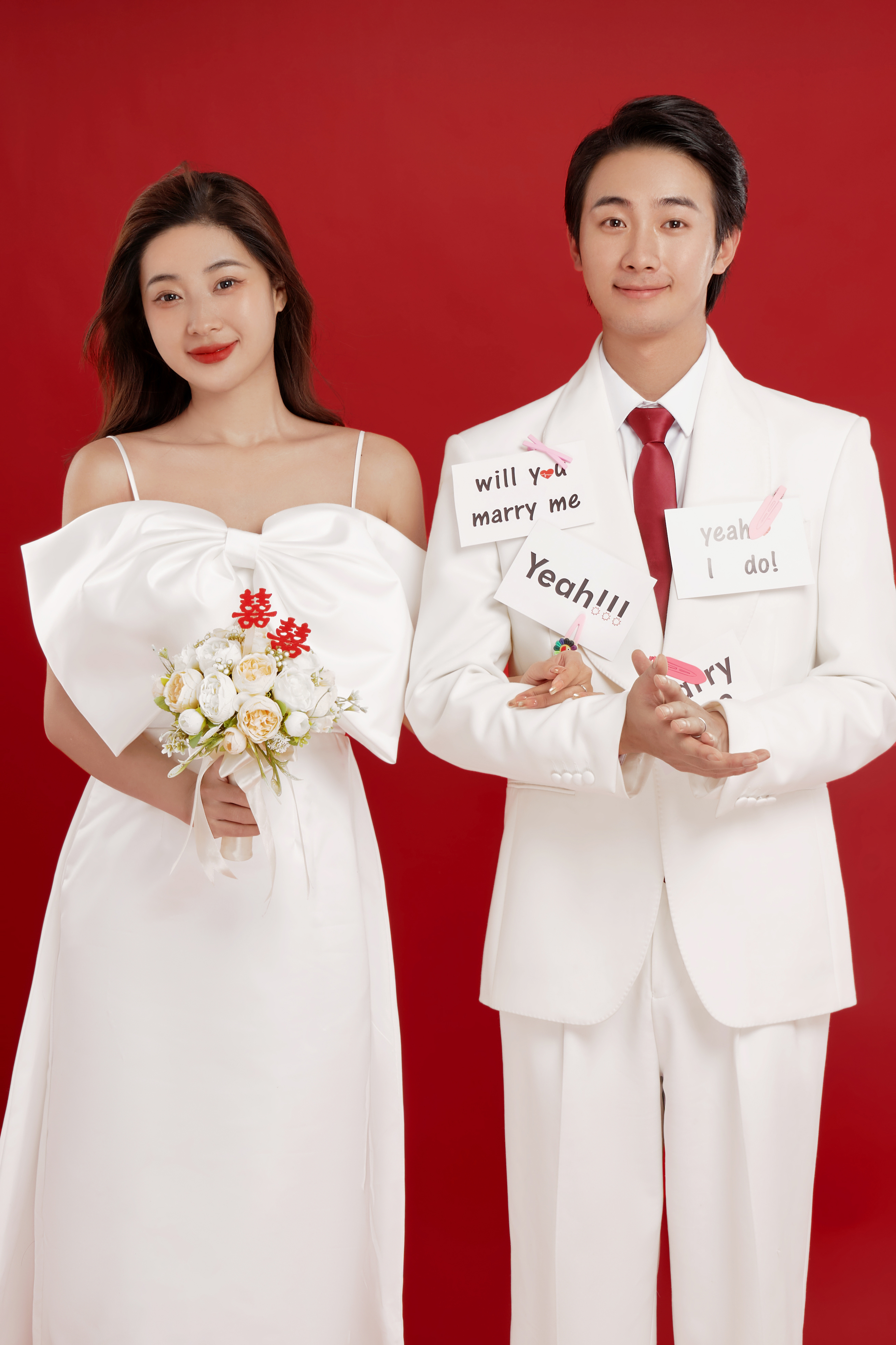 《结婚登记照》定制服务+拍摄+妆面+服装