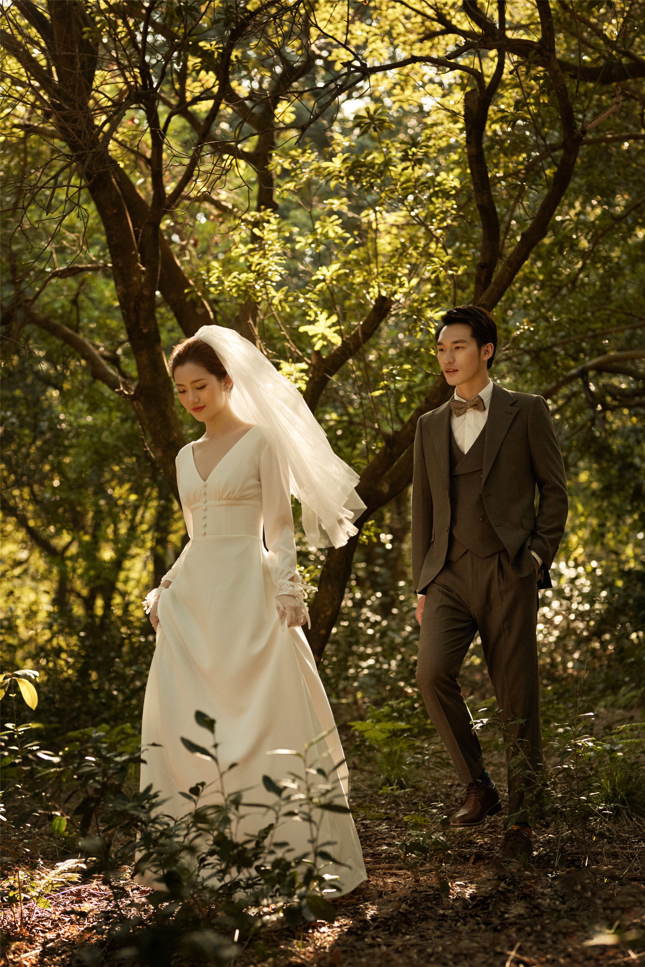 浪漫唯美森系婚纱照