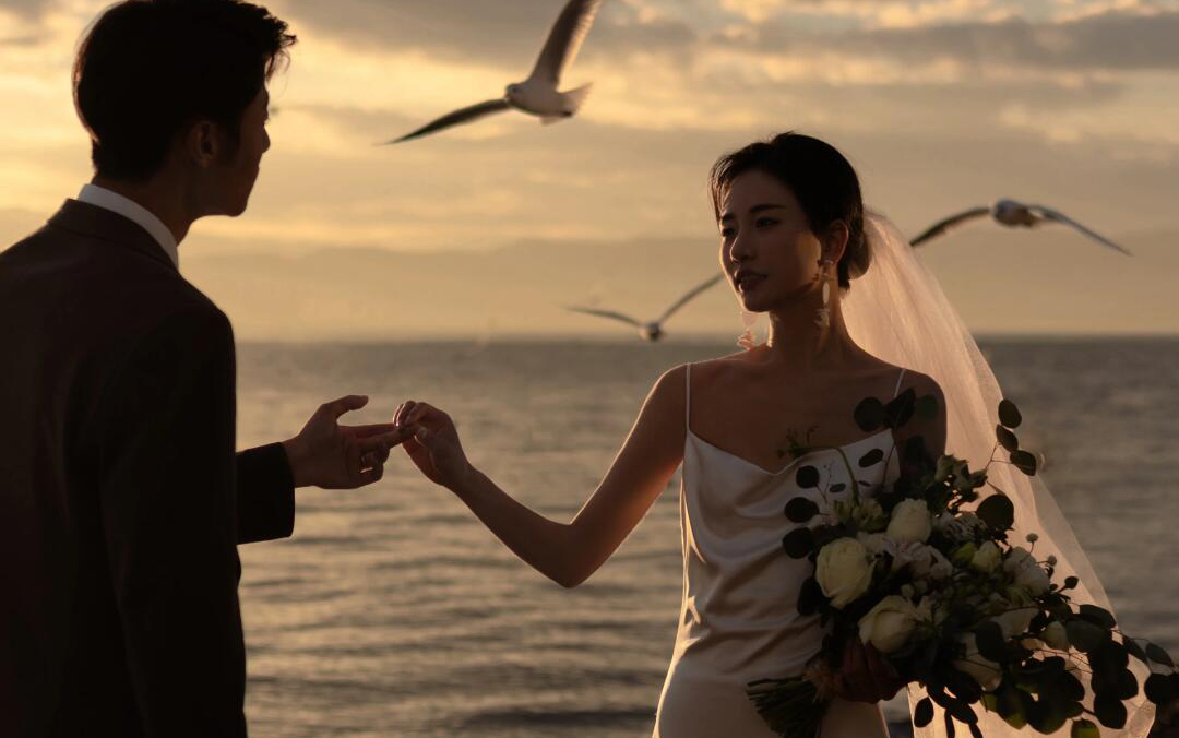 「客·惊艳整个朋友圈的海鸥婚纱照」