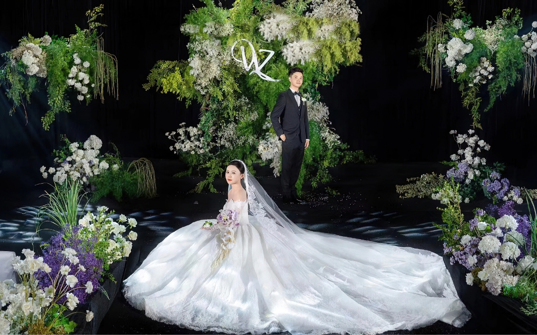 白绿野生风婚礼