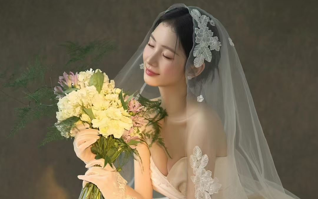 甜美温柔的蕾丝头纱～高级感满满～ 