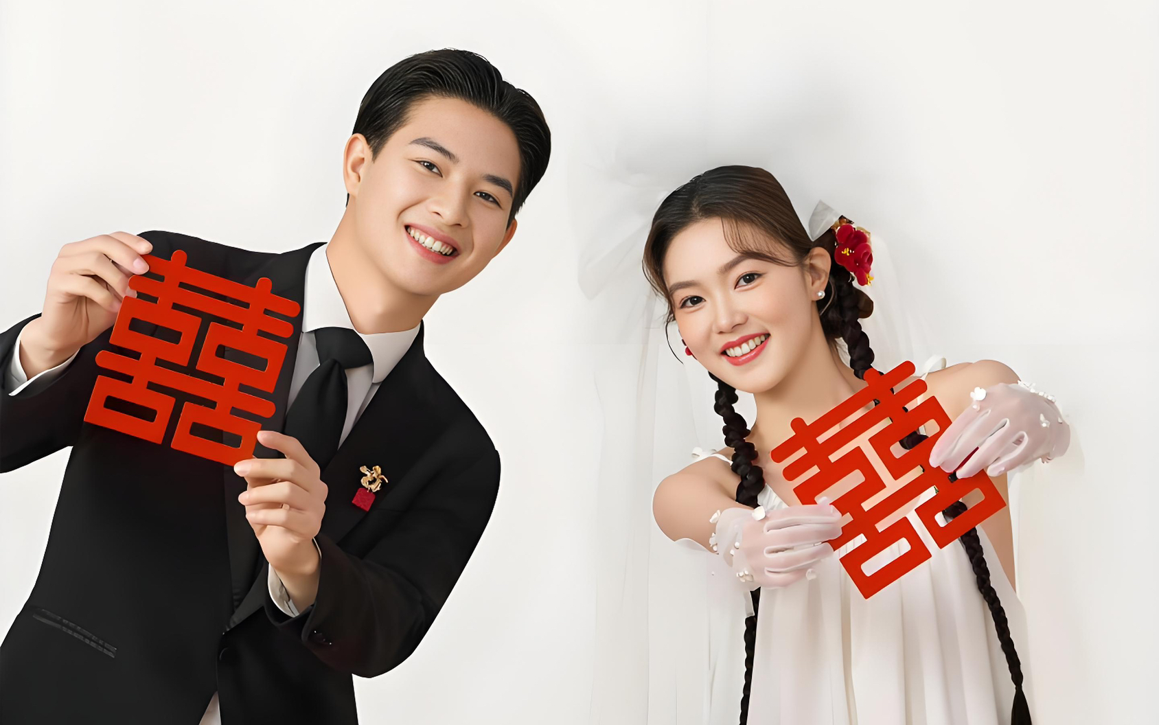 超好看的复古喜嫁风婚纱照❤结婚当天被夸爆 