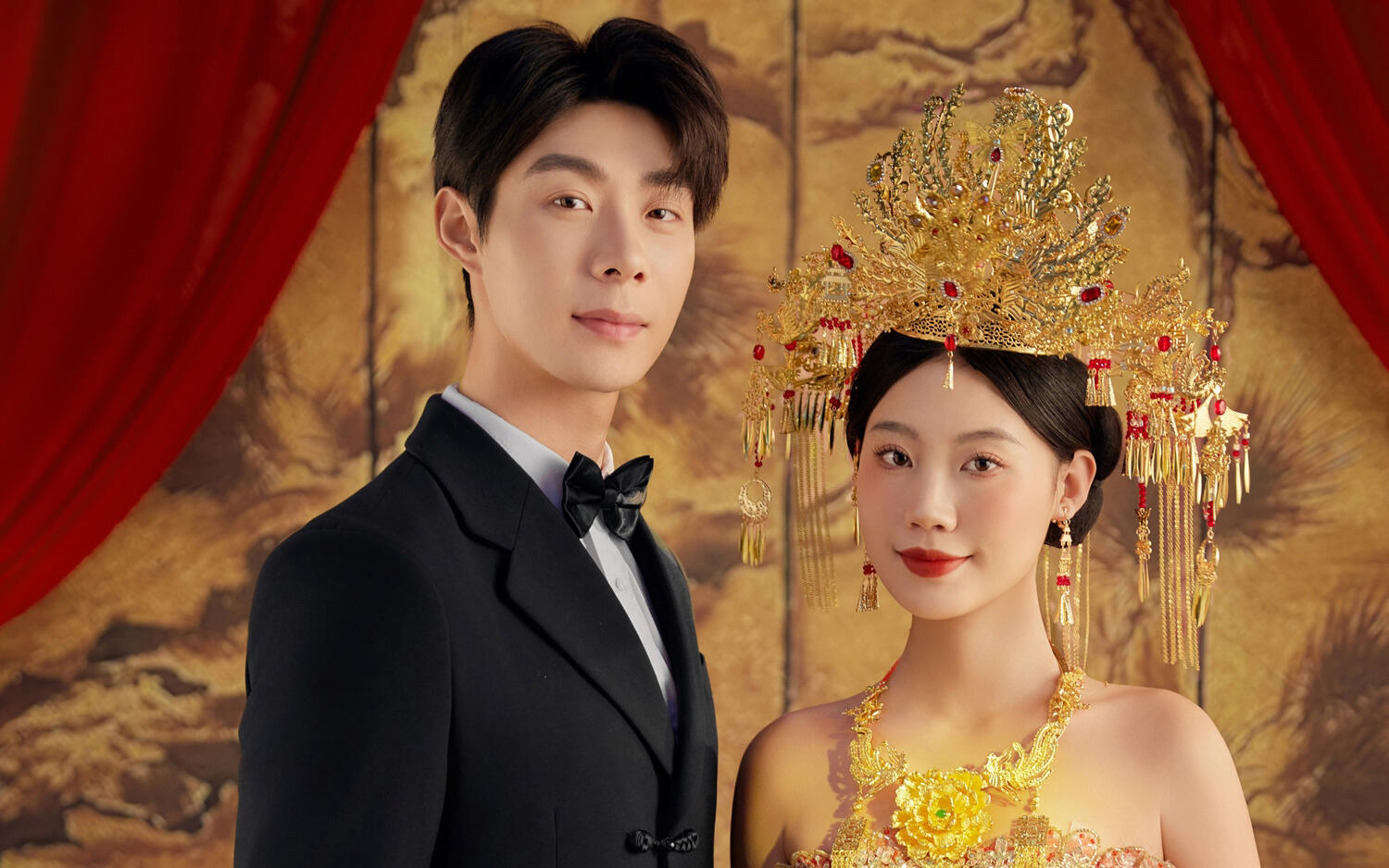 出场就惊艳所有人的新中式婚纱照它来了