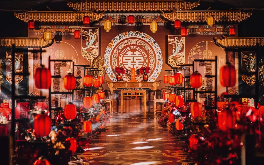 浅紫色系纯新中式酒店婚礼