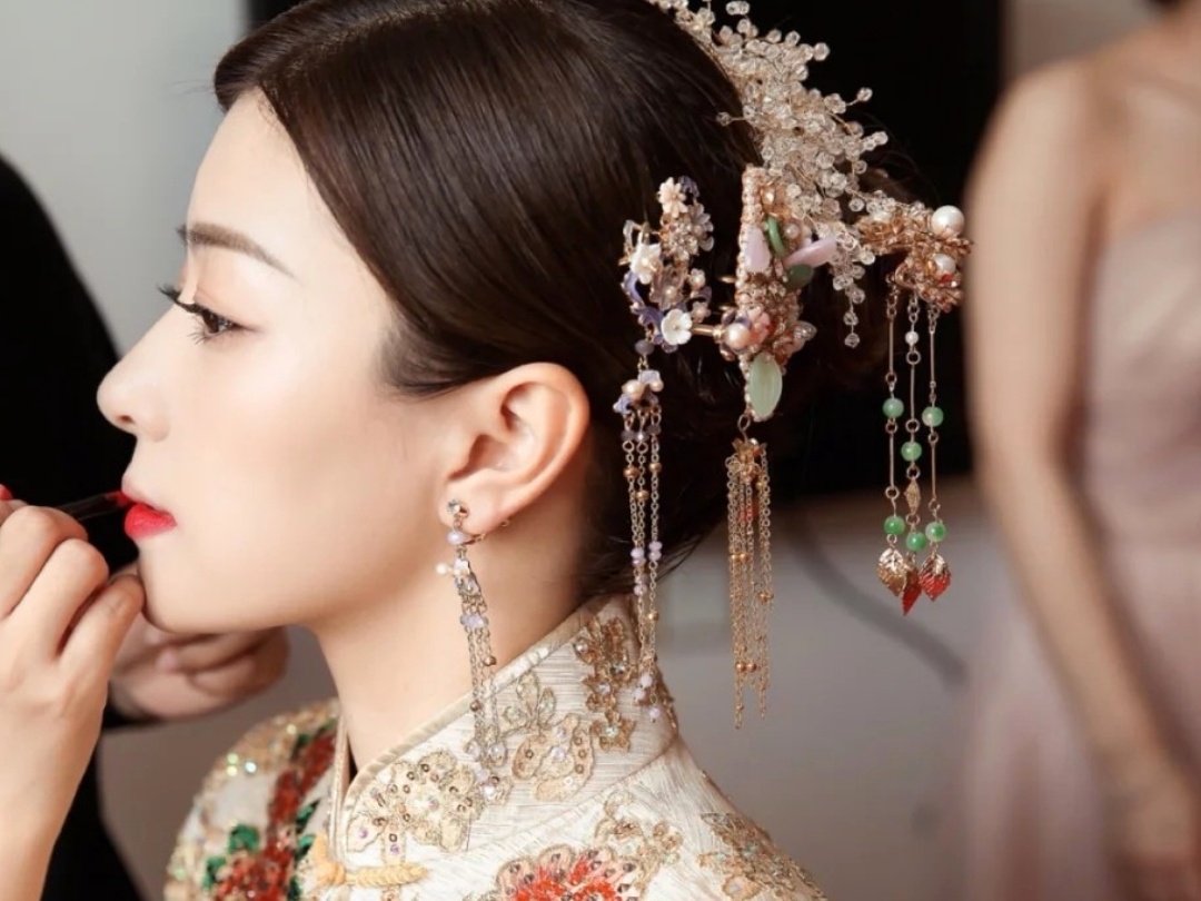 【复古中国风】秀禾新娘【新中式】早妆＋送伴娘妆