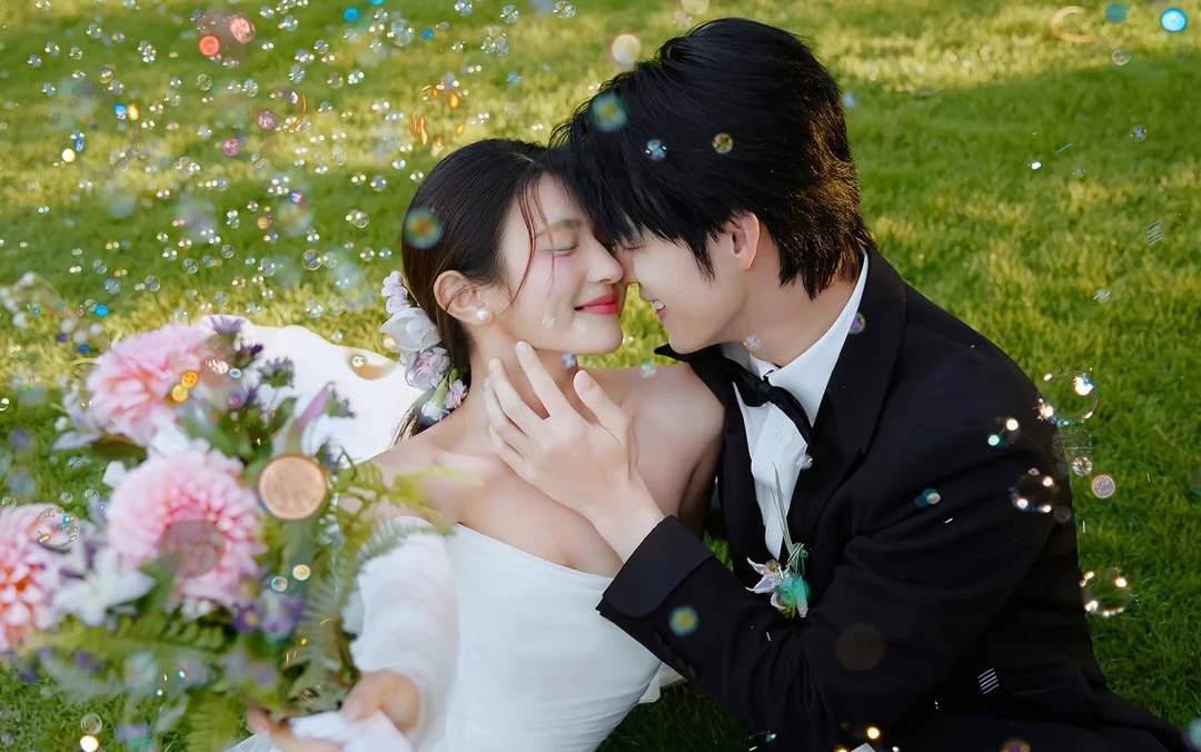 森系婚纱照🦋氛围感这也太强了