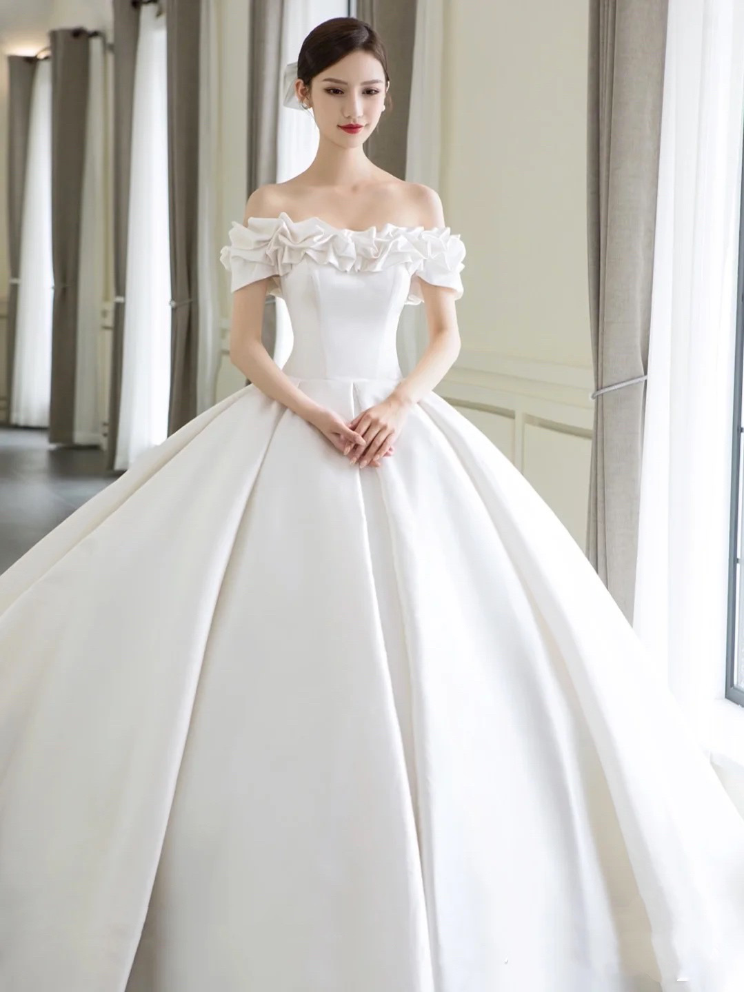 【Z.A婚纱馆】一字肩气质款
