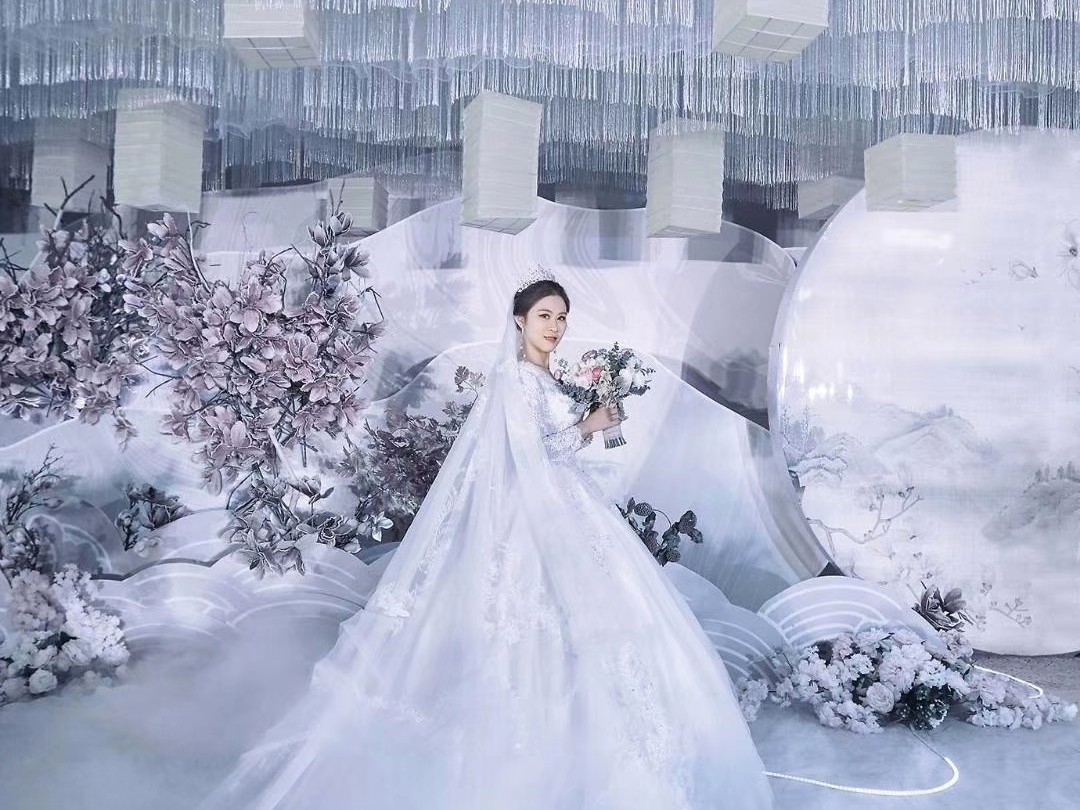 雾霾蓝|超浪漫创意|新中式风格婚礼