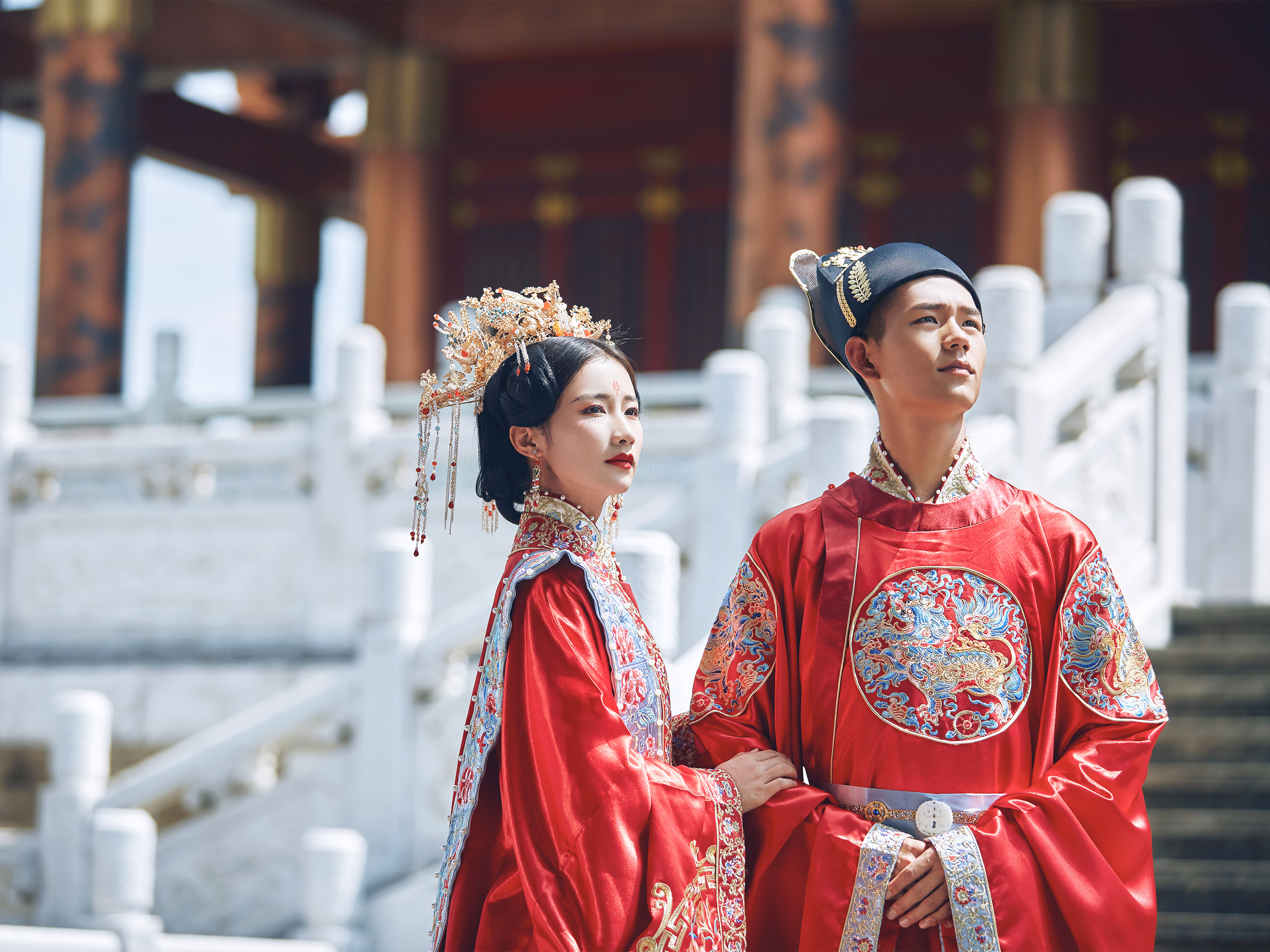 5服5造 全程一對(duì)一 新中式國(guó)風(fēng)婚紗照拍攝