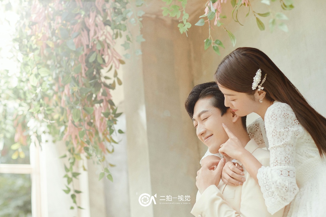 牵了手就是一辈子，我的韩式婚纱照，简约清新