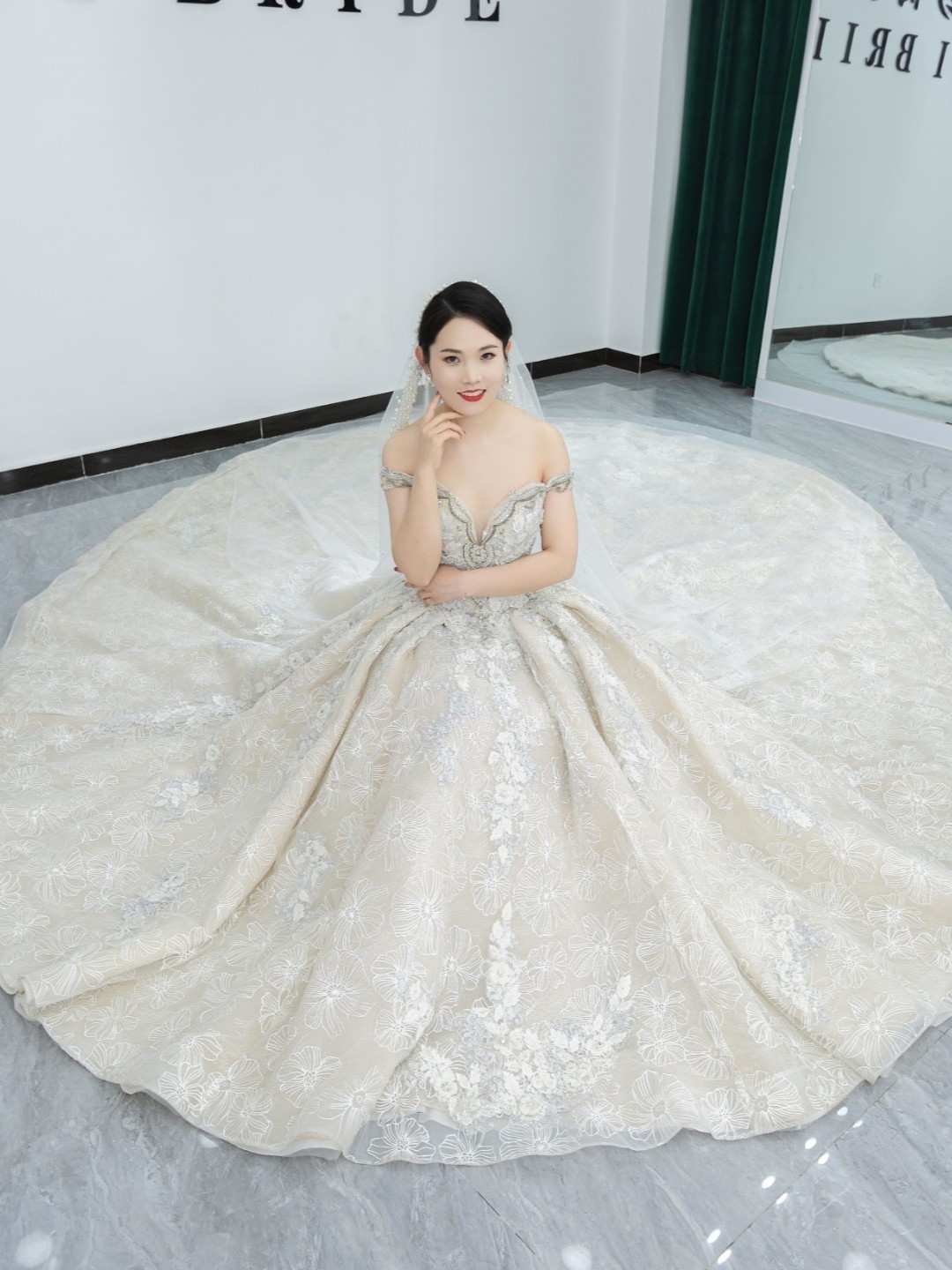 【團(tuán)購特惠】輕奢婚紗禮服3件套＋贈伴娘服