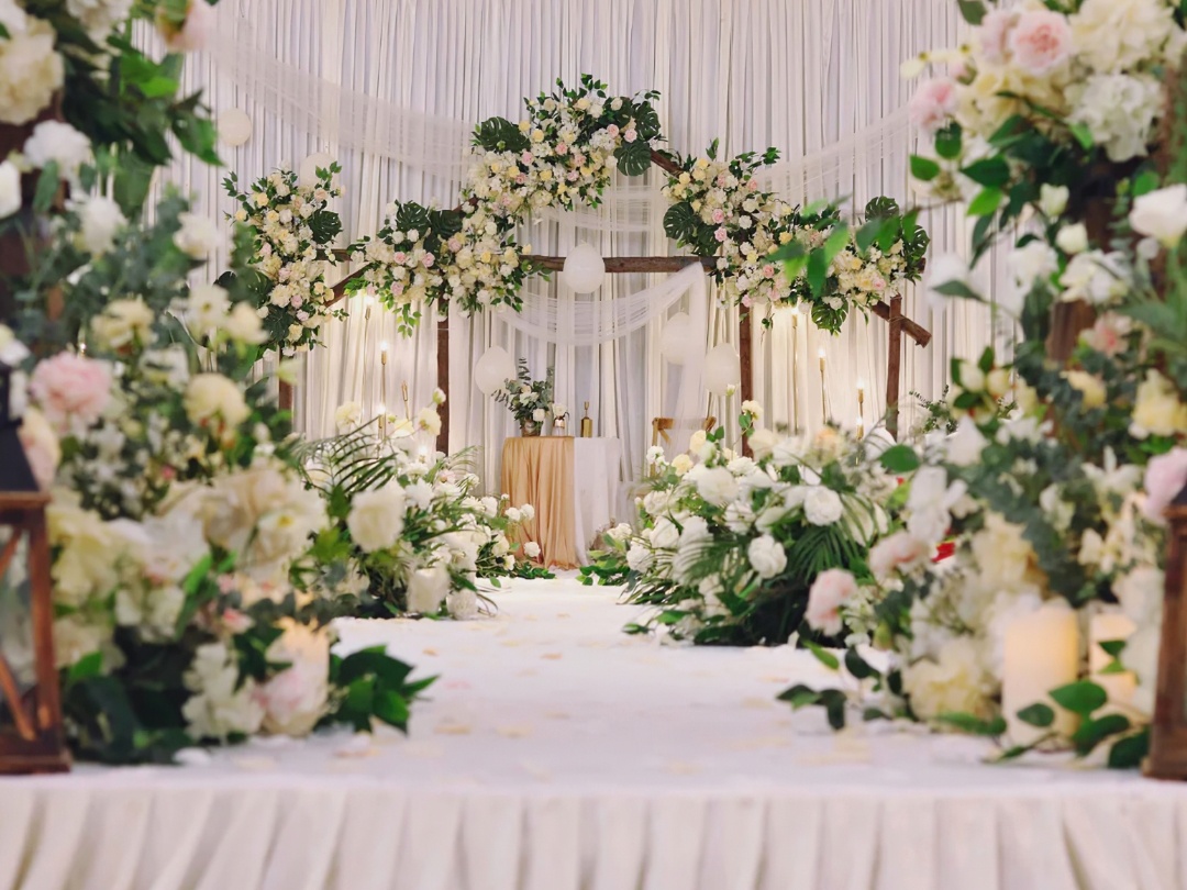 小清新+鮮花主題浪漫婚禮+輕奢風(fēng)