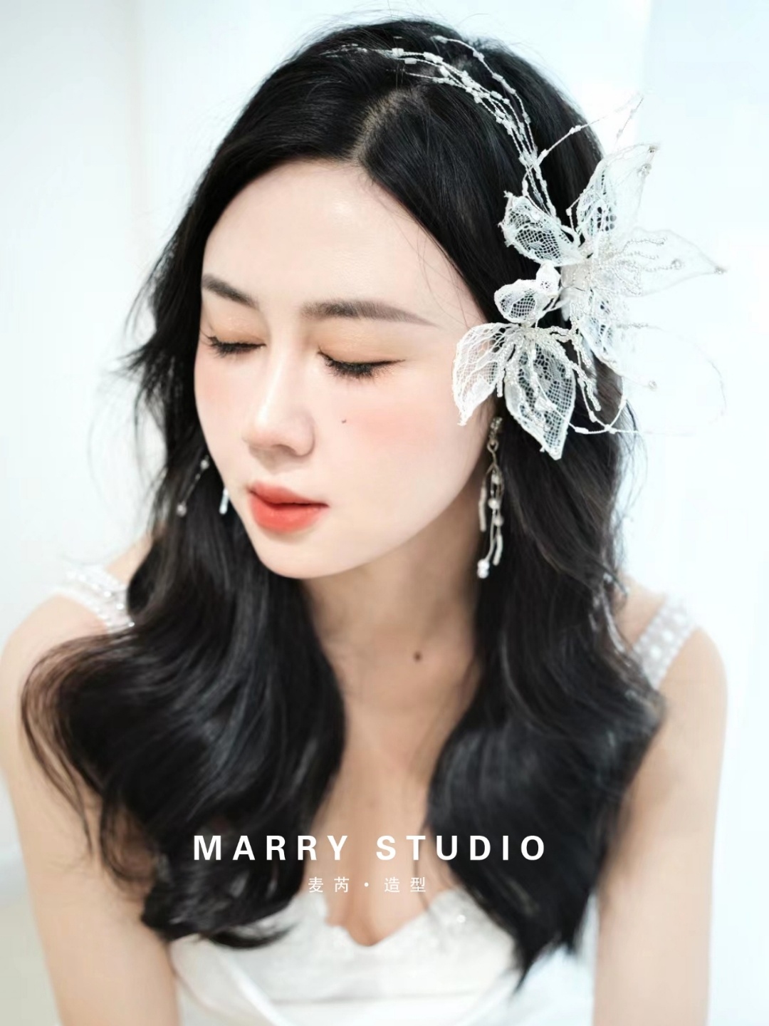 【麦芮造型】韩式新娘|简洁可爱水晶公主
