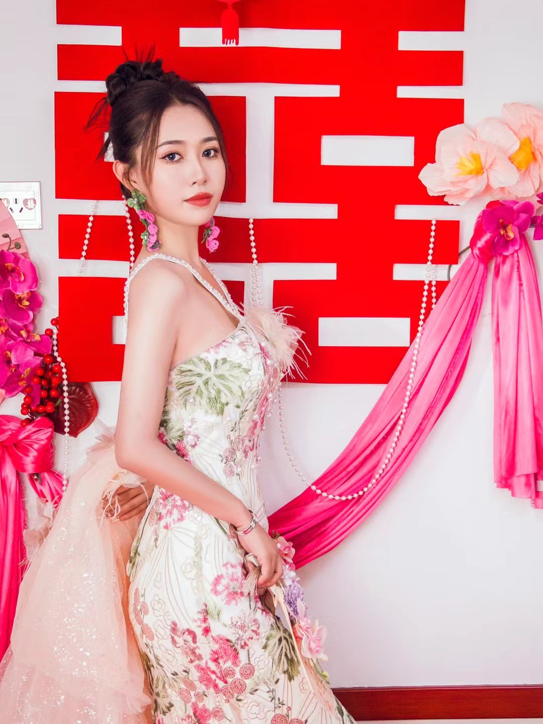 晨袍妆造