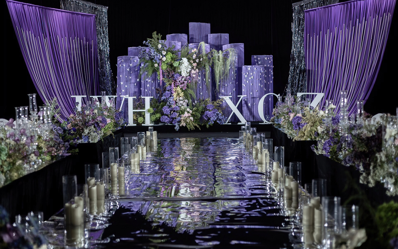 浪漫而深邃的紫色神秘优雅韩式婚礼💜 