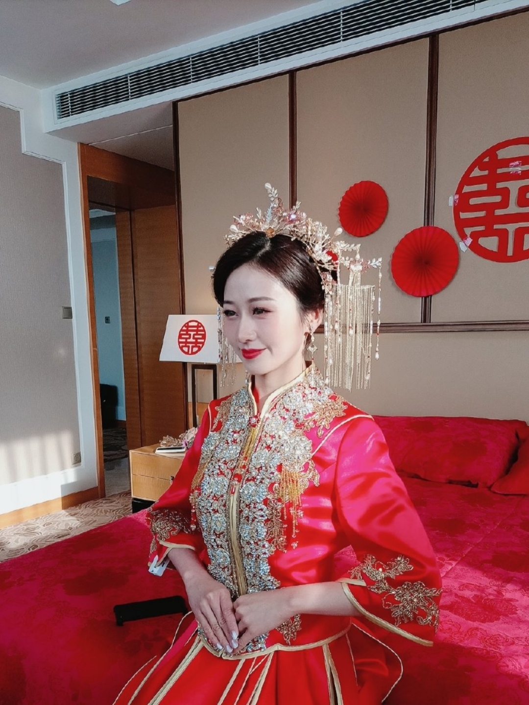 【瑞恩美妆坐床秀禾妆面造型】