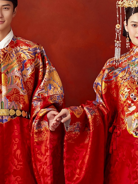 明制婚禮男女服裝及侍男侍女服飾