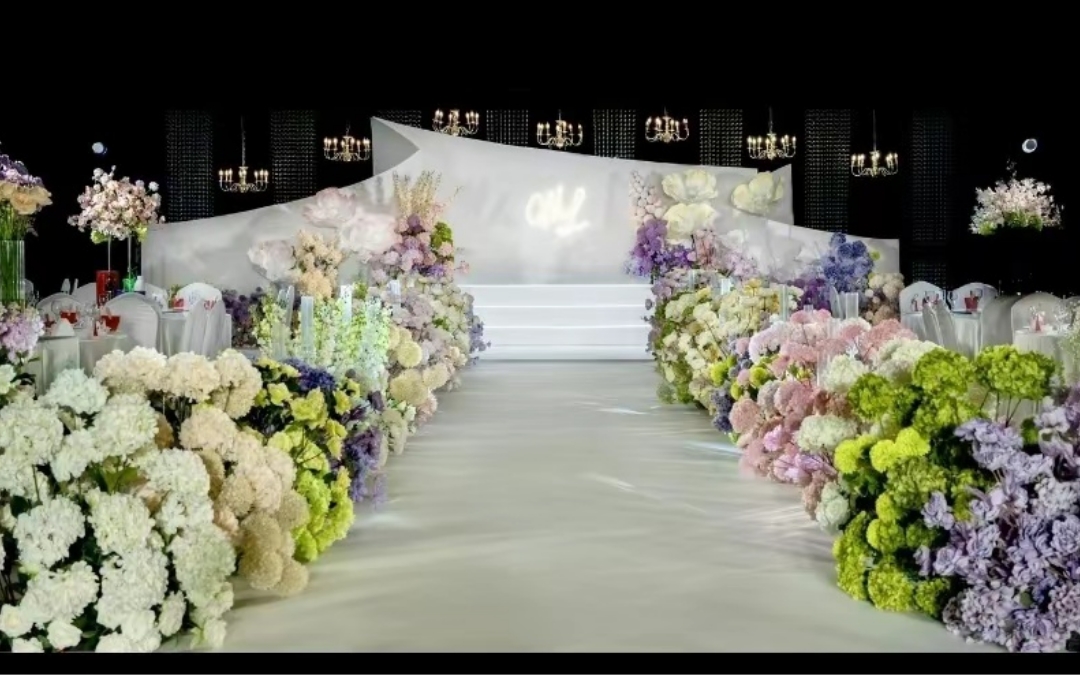 2024韩式粉紫色婚礼