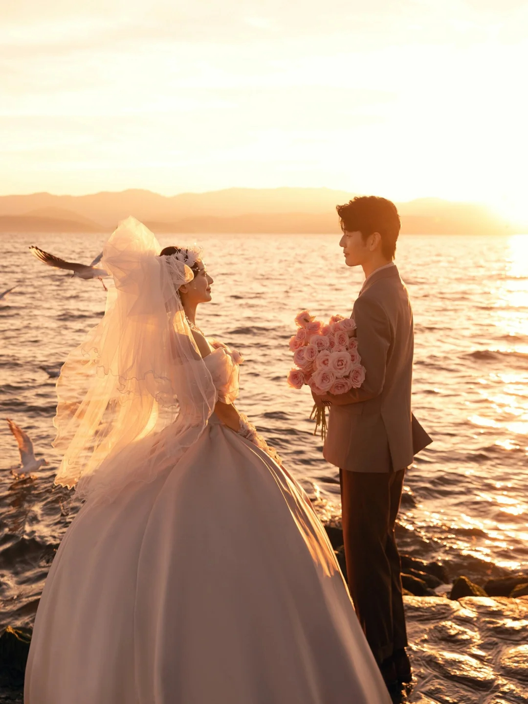  鄒平婚紗照|婚紗攝影|高級(jí)定制|韓式草坪婚紗照