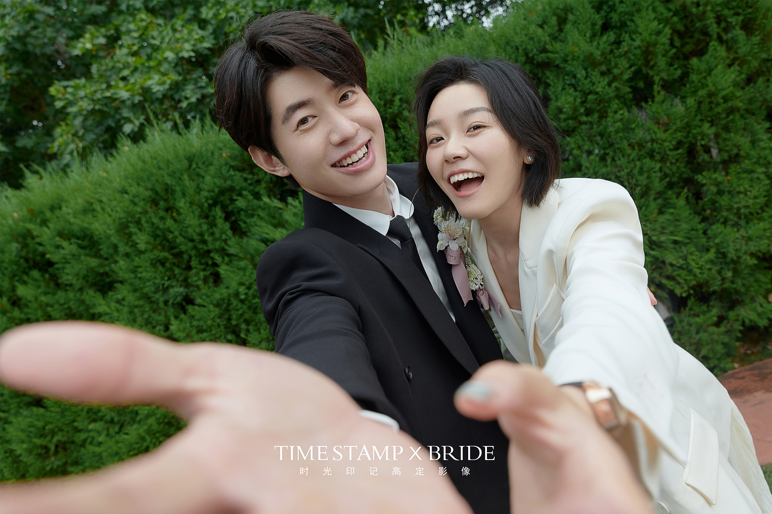 文艺小资必拍❗小清新韩式街拍婚纱照