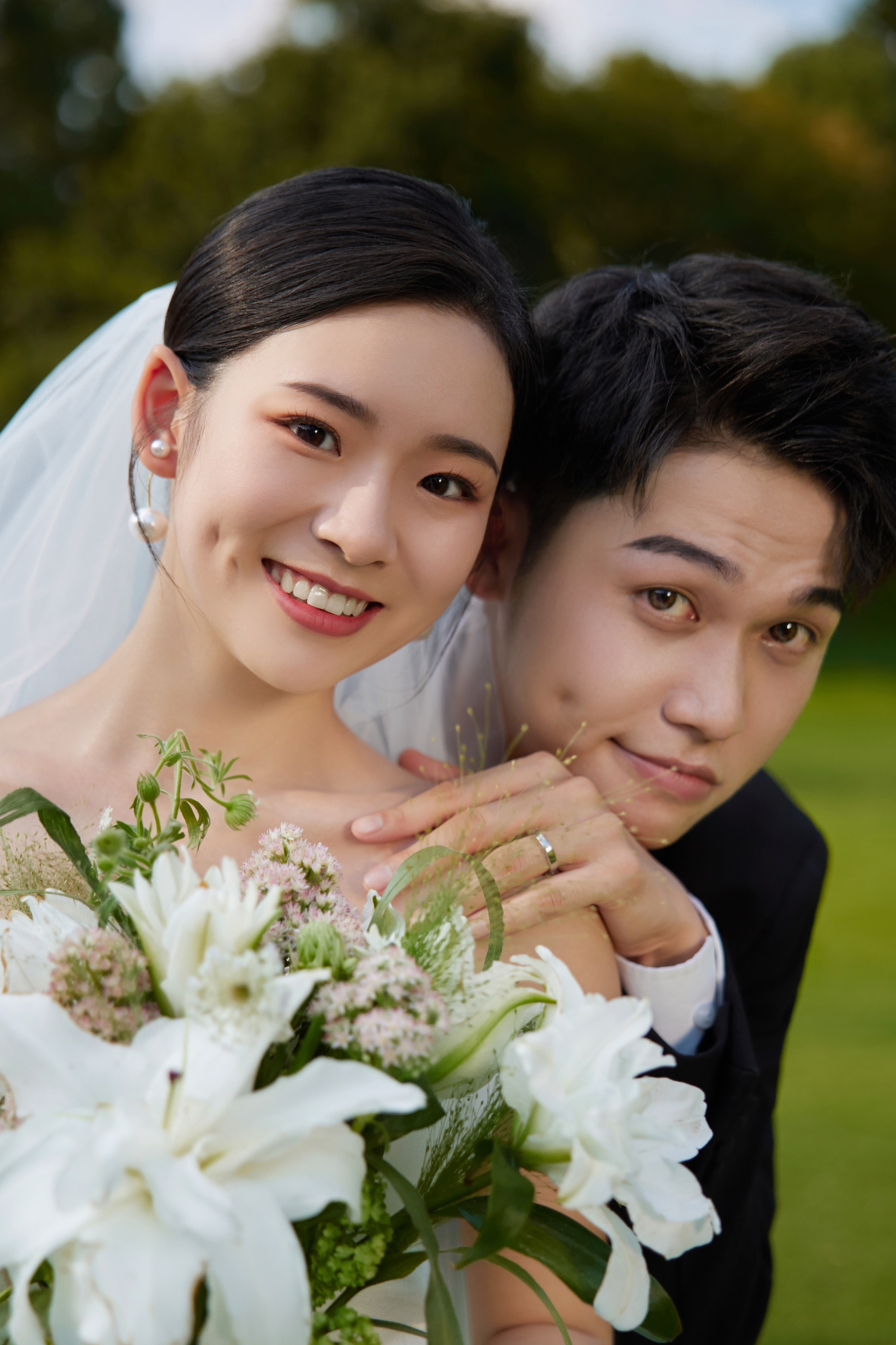 明星高定 丨 高尔夫草坪婚纱照