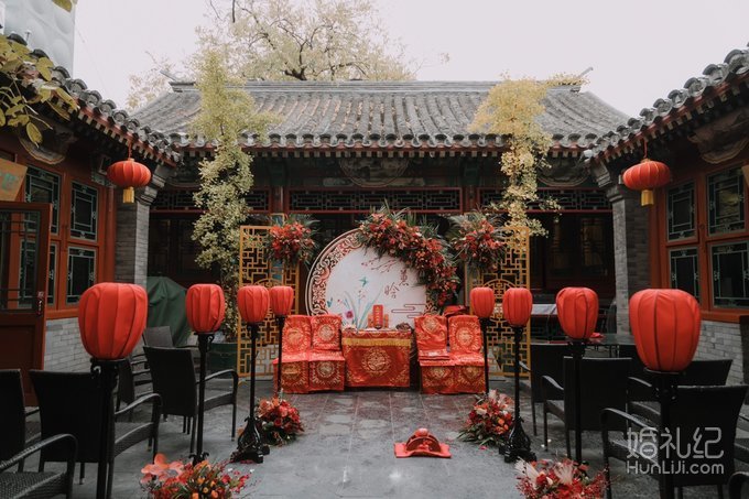 精致又不艳俗的四合院婚礼