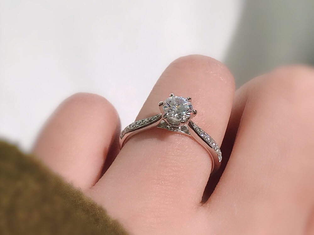 【摩天轮】经典六爪钻戒婚戒定制戒托