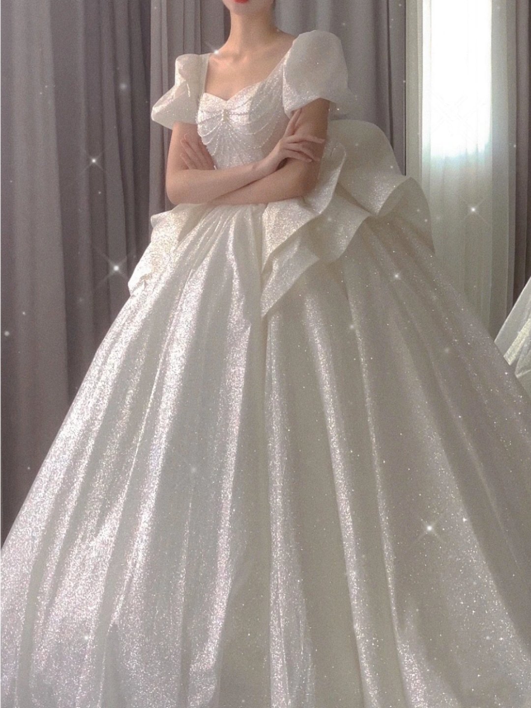 新款烫金大托尾