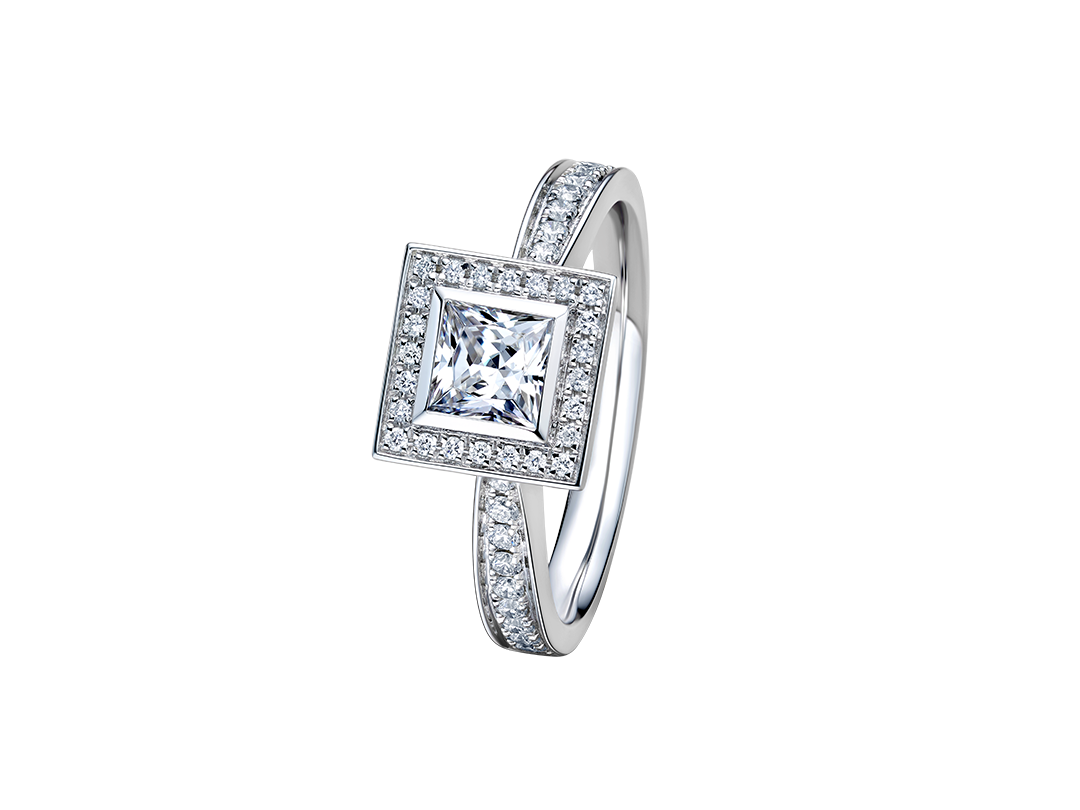 DR PARIS简奢款公主方求婚钻戒J10201