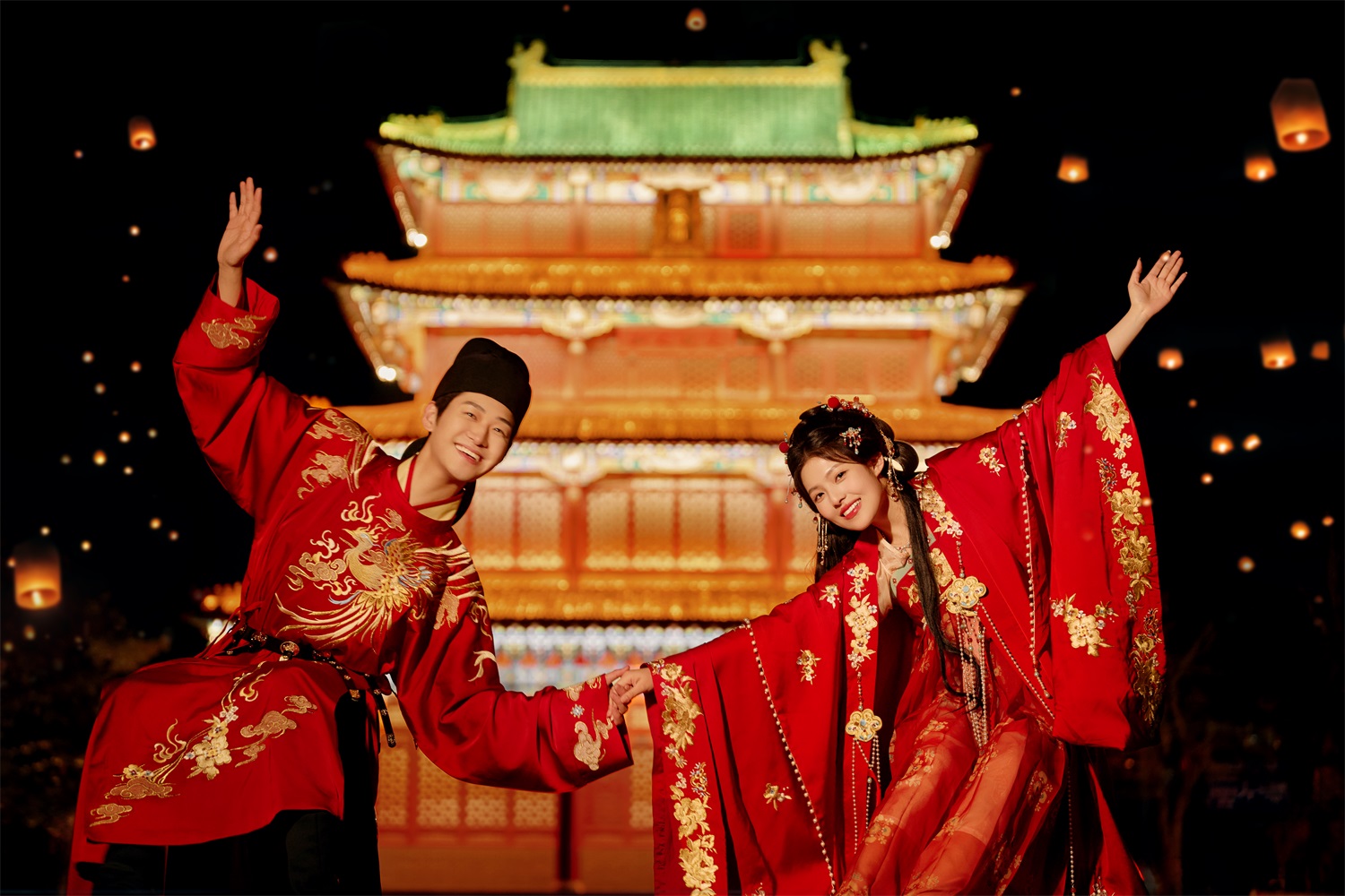 【小预算】婚纱照6服6造+40张精修+底片全送