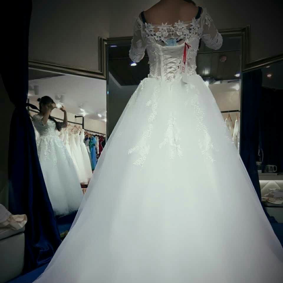 纯色婚纱礼服定制