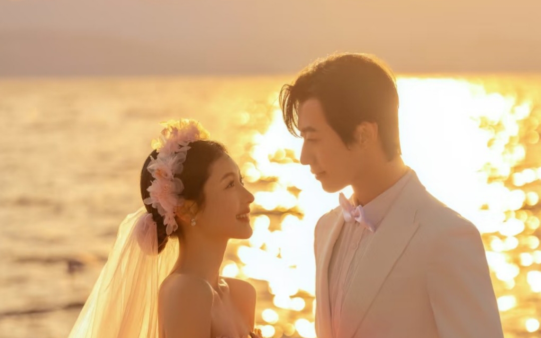 一份屬于婚紗照的浪漫-海景夕陽