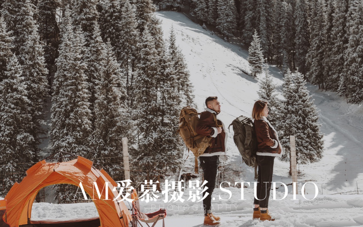 雪景婚纱照客片