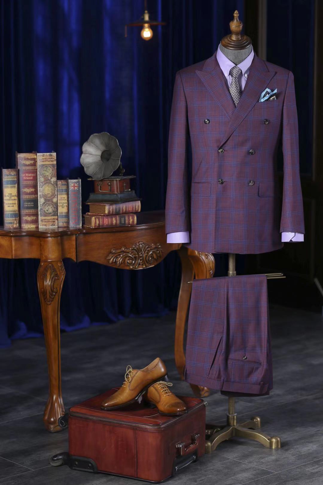 【博朗西服】男士精品量身定制四件套