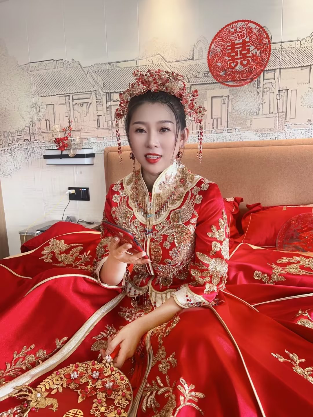 华丽秀禾造型—大气中式