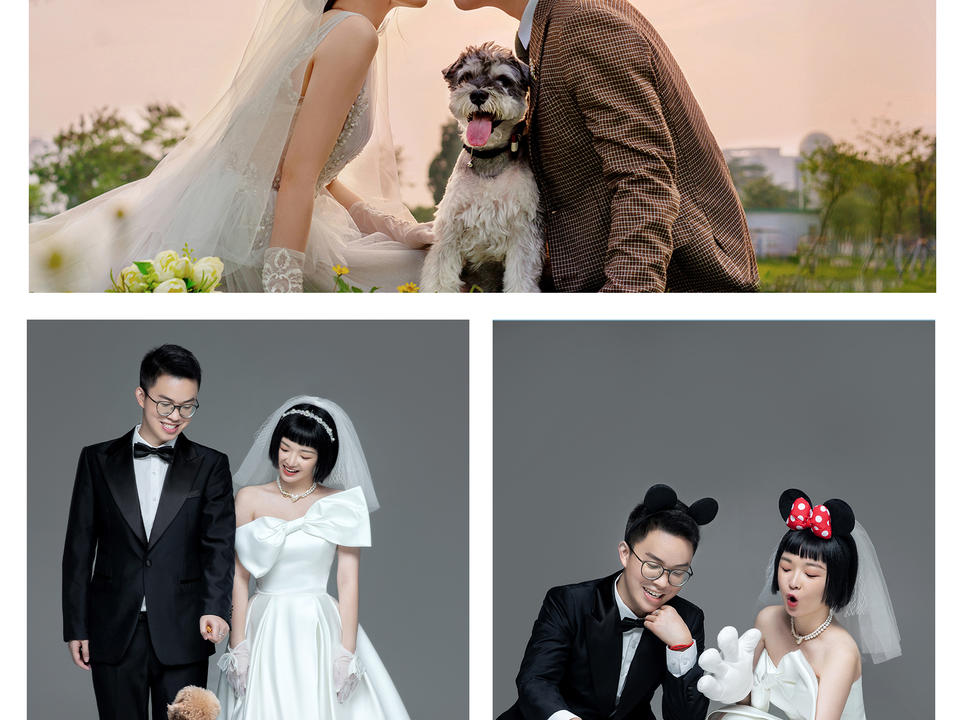 ☆【甜蜜萌宠】和爱宠拍一家人的婚纱照丨宠物婚纱照