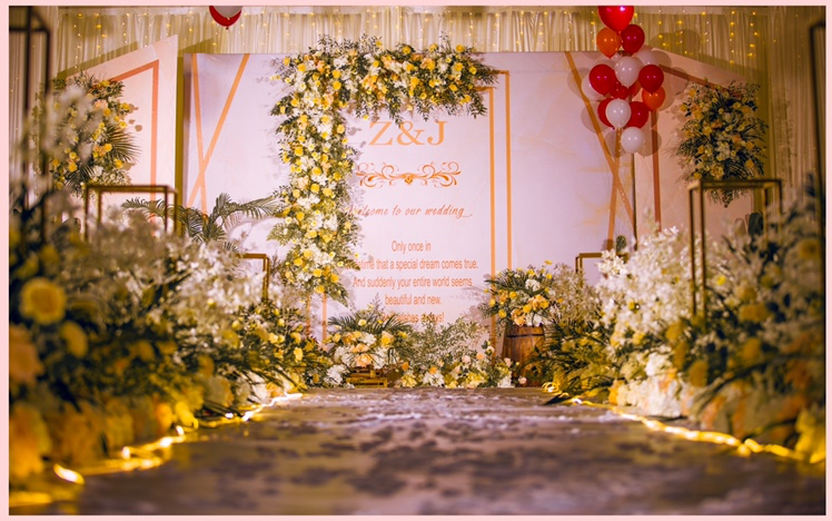 【珍典婚礼】温柔马克龙色系～真植绿叶更加灵动