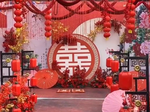 新中式户外婚礼，大气，传统，喜庆