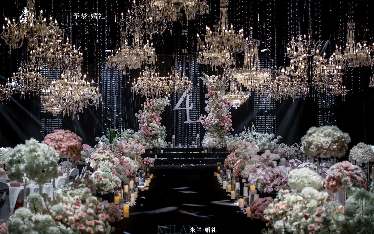 韩式宴会风水晶婚礼