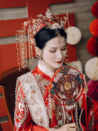 中式造型，中式秀和服。